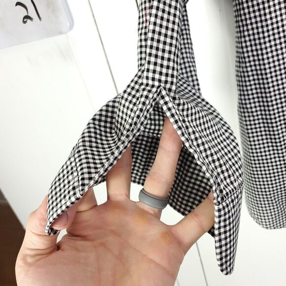 Lauren Ralph Lauren Black Relaxed Long Sleeve Button Down - Picture 3 of 9